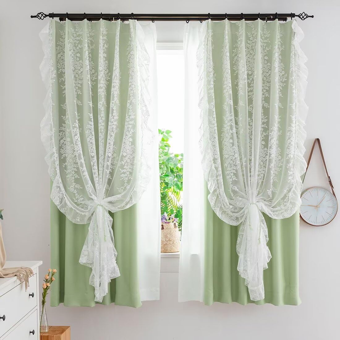 昭和レトロ スライド式 開閉 アーチ型 ウッドビーズ のれん カーテン